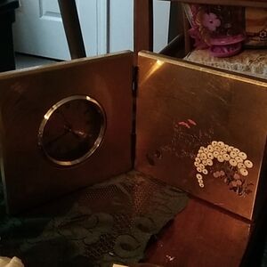 Asian Folding Metal Clock